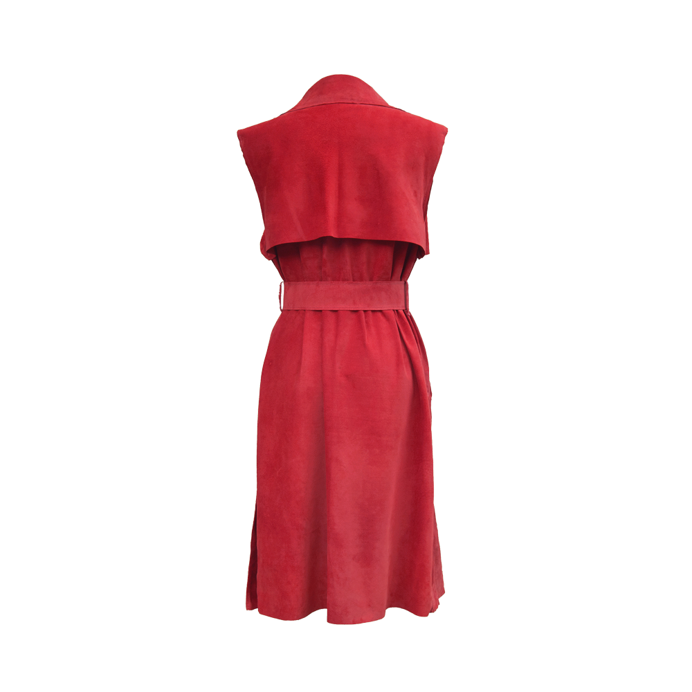 SLEEVELESS SUEDE DUSTER