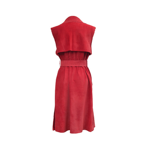 SLEEVELESS SUEDE DUSTER