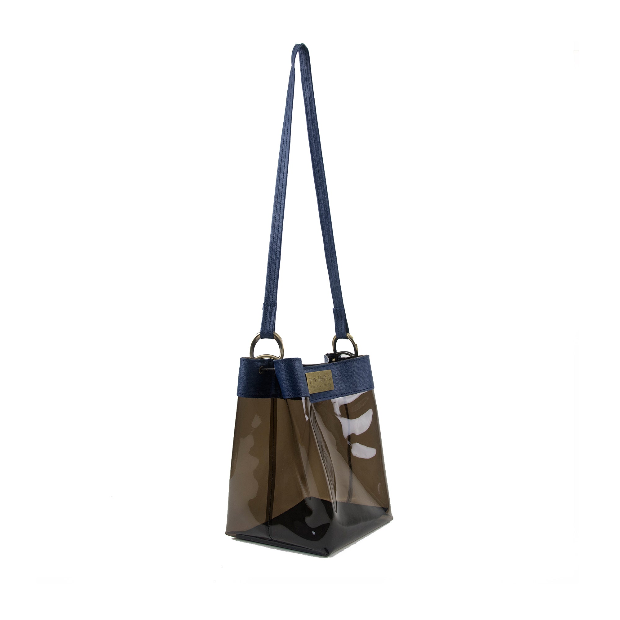 Jahde Leather PVC Logan Bucket Bag