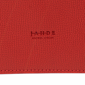 Leather iPad Sleeve Red